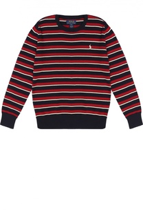 Хлопковый джемпер в полоску Polo Ralph Lauren