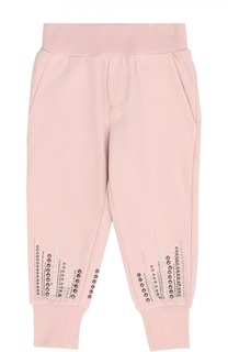 Джоггеры с декоративной отделкой Monnalisa