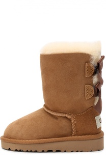 Замшевые полусапоги с бантами UGG Australia
