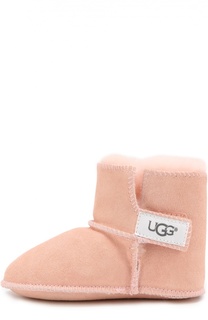 Замшевые пинетки Erin с внутренней отделкой из овчины UGG Australia