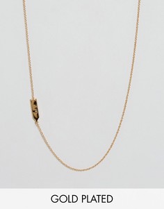 Ожерелье со знаком зодиака Лев Gorjana - Золотой