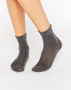 Полупрозрачные носки с блестками Monki - Мульти