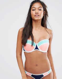 Бикини-топ колор блок New Look Fuller Bust - Мульти