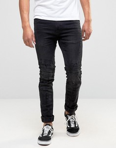 Черные байкерские джинсы скинни Blend Cirrus - Черный