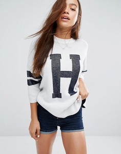 Трикотажный джемпер Hilfiger Denim H - Кремовый