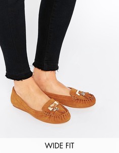 Мокасины на широкую ногу New Look - Рыжий