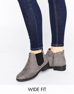 Ботинки челси для широкой стопы New Look - Серый