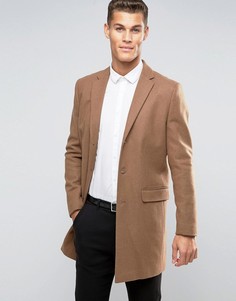 Шерстяное бежевое пальто New Look - Рыжий