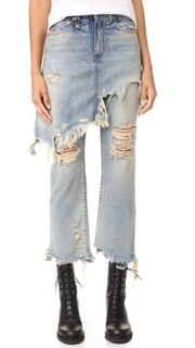 Классические двухслойные джинсы с юбкой R13