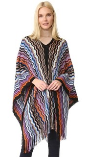 Пончо с зигзагообразным рисунком Missoni