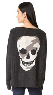 Кашемировый свитер Lena с изображением черепа 360 Sweater