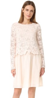 Кружевное платье с длинными рукавами See by Chloe