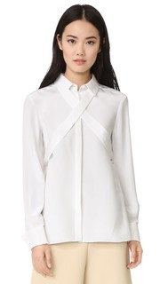 Шелковая блуза с завязками Tibi