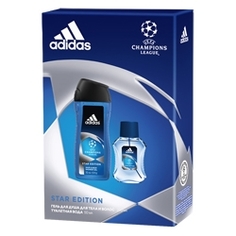 ADIDAS Подарочный набор Champion League II Туалетная вода, спрей 50 мл + гель для душа 250 мл