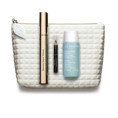 CLARINS Набор в косметичке с тушью Supra Volume № 01, 8 мл + № 01, 0,39 г + 30 мл