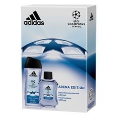 ADIDAS Подарочный набор Champion League III Arena Edition Туалетная вода, спрей 100 мл + гель для душа 250 мл