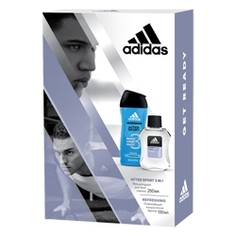 ADIDAS Подарочный набор Performance men Освежающий лосьон после бритья 100 мл + After Sport гель для душа 250 мл