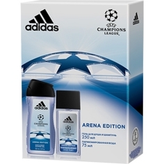 ADIDAS Подарочный набор Champion League III Arena Edition Парфюмерная вода, спрей 75 мл + гель для душа 250 мл
