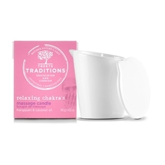 TREETS TRADITIONS Масло массажное в форме свеч "MASSAGE CANDLE" RELAXING CHAKRAS 140 г