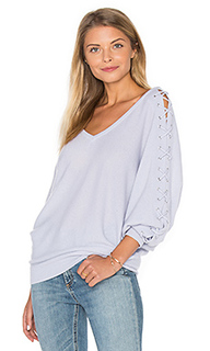 Double v laced dolman sweater - Autumn Cashmere