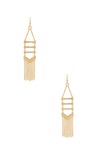 Pave &amp; fringe chandelier earrings - Rebecca Minkoff