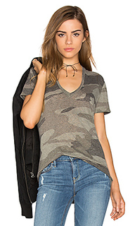 Oversized camo v neck tee - MONROW