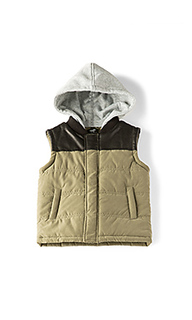 Pu puffa vest - Bardot Junior