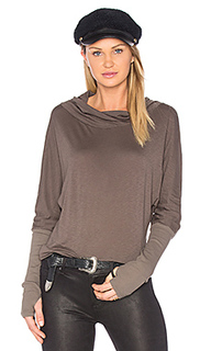 Luxe slub cowl neck top - Michael Stars