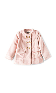 Fluffy peacoat - Bardot Junior