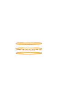 Shimmer bar ring set - gorjana