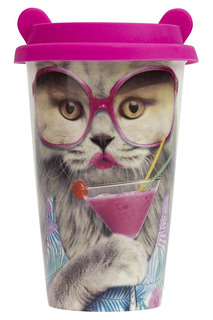 Стакан для кофе Cat Mustard