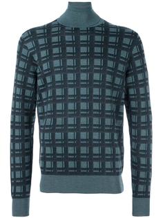 свитер в клетку  Brioni