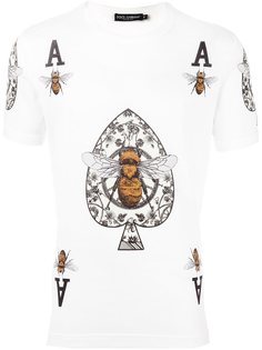 футболка с принтом карт Dolce &amp; Gabbana