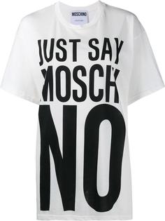 футболка 'Just Say No' Moschino