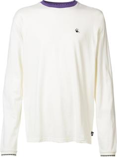 футболка с длинными рукавами и контрастной окантовкой Stussy