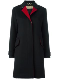 однобортное пальто Burberry