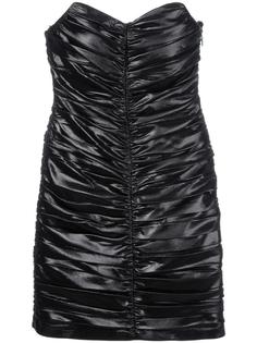платье с оборками  Saint Laurent