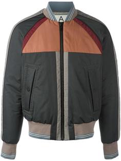 striped detailing bomber jacket Andrea Pompilio