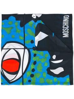 шарф с рисунком 'Face' Moschino