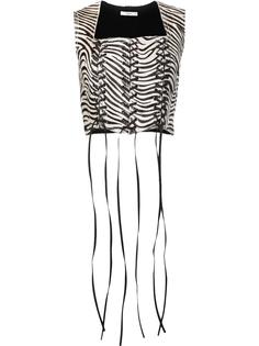 zebra print waistcoat  Tome