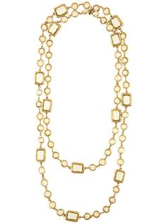 двойное цепочное колье Chanel Vintage
