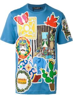 футболка с заплатками 'Sicily' Dolce &amp; Gabbana