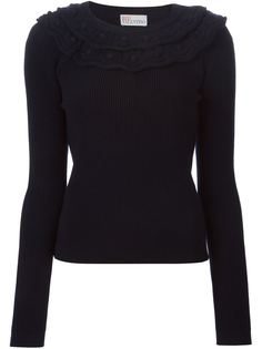 свитер в рубчик  Red Valentino