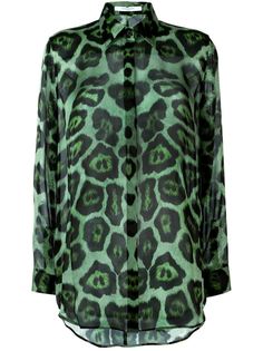 блузка с леопардовым принтом  Givenchy