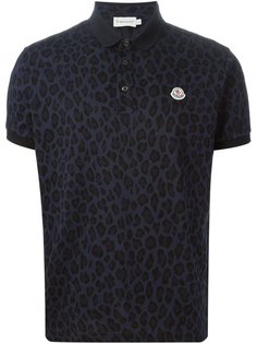 футболка-поло с леопардовым принтом Moncler