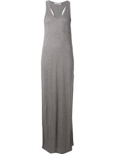 длинное трикотажное платье без рукавов  T By Alexander Wang