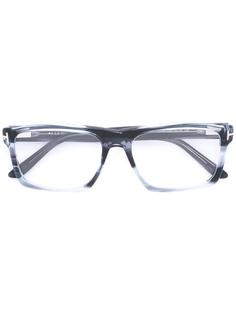 очки в прямоугольной оправе Tom Ford Eyewear