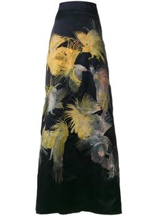 длинная юбка 'Dore' с вышивкой в виде птиц Alice Archer