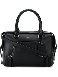 сумка с карманом на молнии DKNY