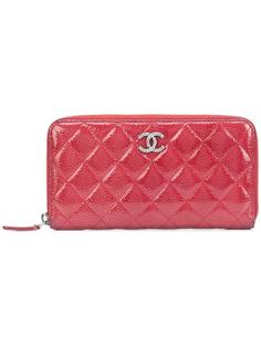 стеганый кошелек на молнии Chanel Vintage